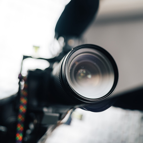 Photo d'un objectif vidéo