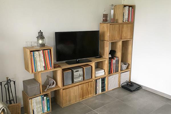 Séjour Coin télévision avant travaux