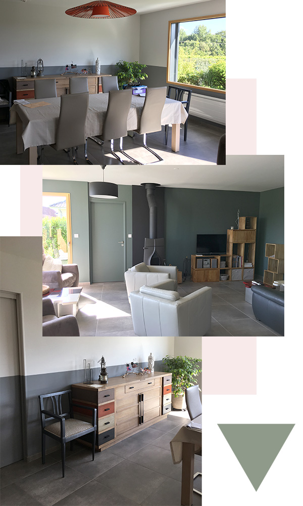 Salon / salle à manger après rénovation