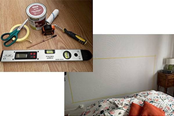 Matériel pour faire la tête de lit