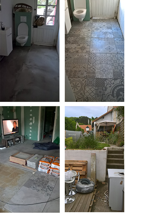 rénovation totale pendant les travaux 