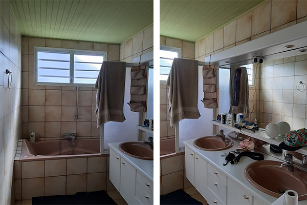 salle de bain avant rénovation