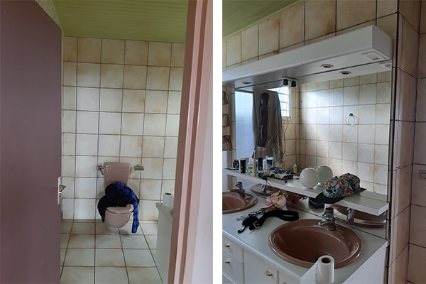 salle de bain avant rénovation