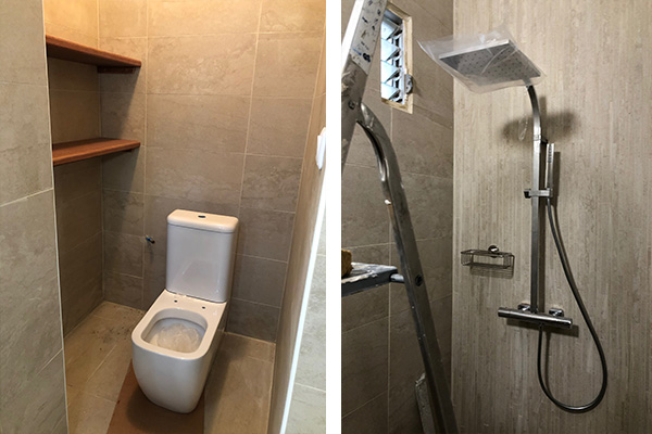 salle de bain travaux wc