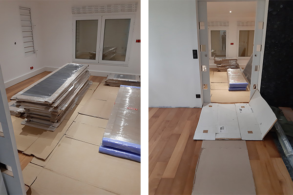 photo chantier avant de faire un dressing