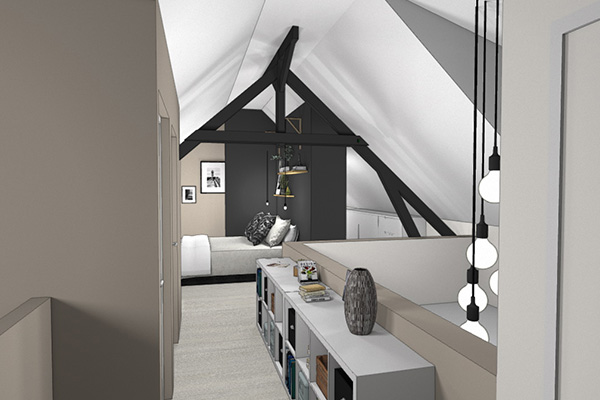 Plan 3D de la chambre