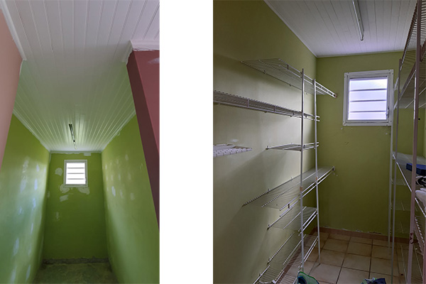 photo pièce vide verte