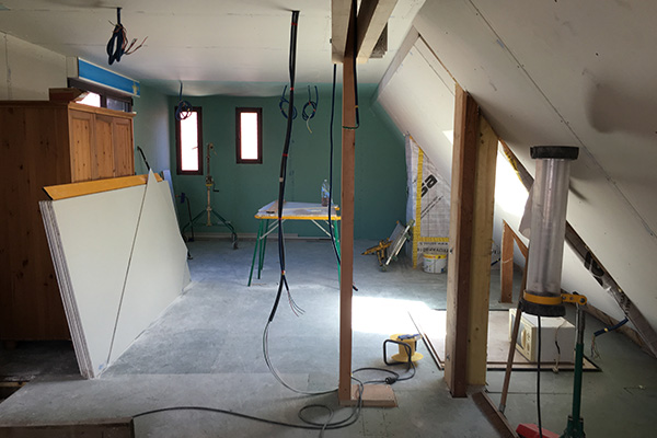 photo chantier avant de faire une chambre